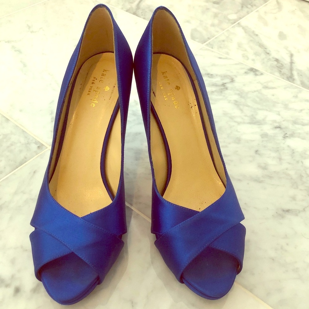 KATE SPADE ♠️ NEW YORK Satin Peep Toe Pumps